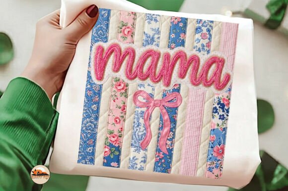 Celebrate Mom with the Patchwork Striped Mama Coquette Design