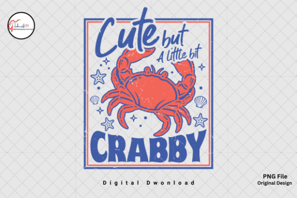 Coastal Summer Beach Funny Crab PNG: Your Go-To Design Asset
