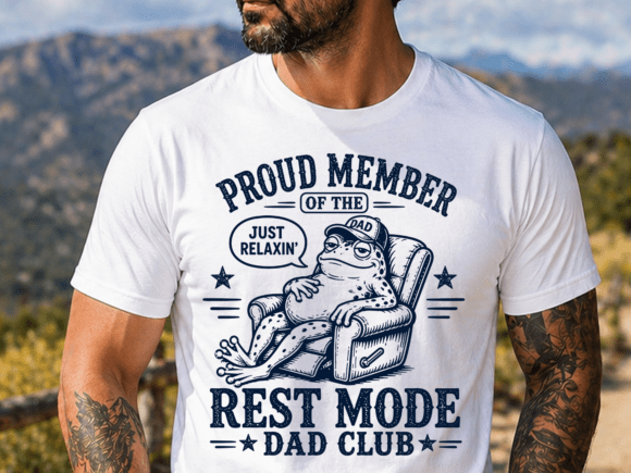 Embrace Chill Vibes with the Rest Mode Dad Club Design