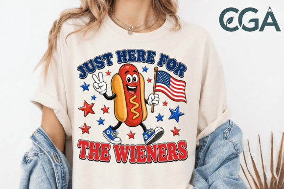 Fire Up the Fun with the Just Here for the Wieners Funny PNG