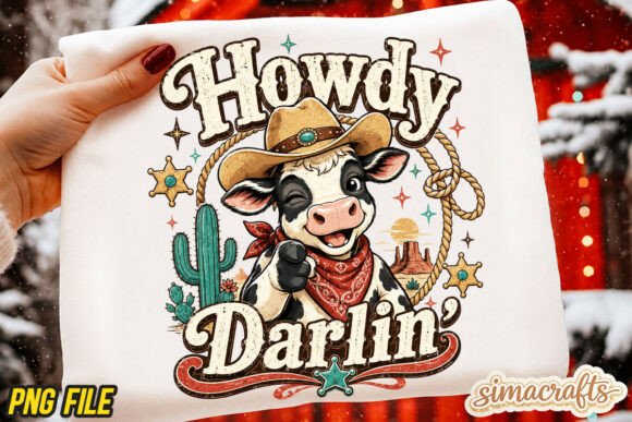 Funny Western Cowboy Animal Shirt PNG: A Designer's Asset