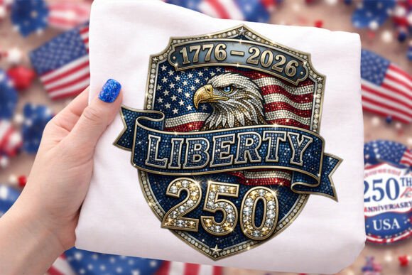 Liberty 250th Years Patriotic Eagle PNG: A Design Asset for the Milestone