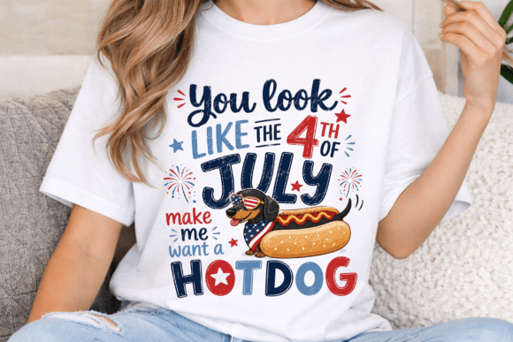 Patriotic Dachshund Hot Dog: A 4th of July Design Essential