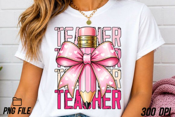Preppy Teacher Gift PNG: The Pink Bow Clipart You Need
