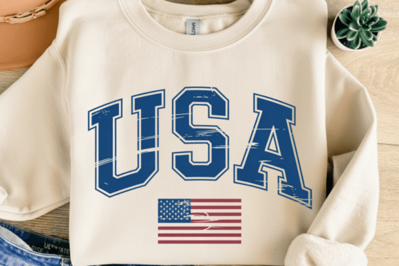 Timeless Collegiate Spirit: The Vintage American Flag Shirt