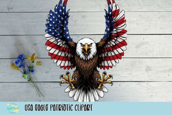 USA Eagle Patriotic Clipart: A Powerful Symbol for Impactful Designs